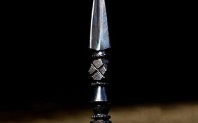 GLW FengShui 3.9″ Tibetan Buddhism Phurba Phurpa Vajra Dorje TianTie Thokcha Thogchag #3211