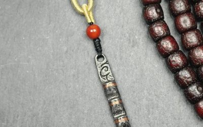 Gandhanra Antique Tibetan Thokcha Amulet Pendant,Mini Tibetan Ladder of Heaven