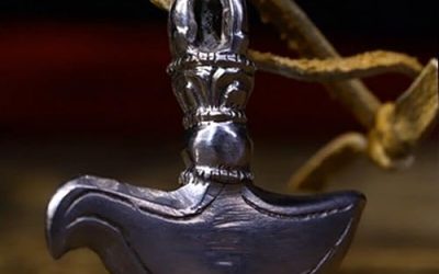 GLW FengShui 2″ Tibetan Buddhism Phurba Vajra Pestle Sceptre TianTie Thokcha Thogchag #3322