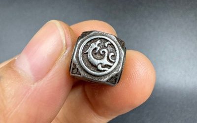 Old Chinese Buddhist Thokcha Spacer Bead with Four Divine Beasts Necklace