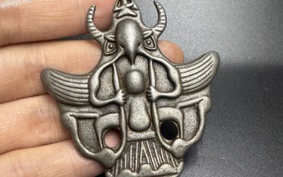 Tibetan Meteorite Thokcha Garuda Pendant Handmade Amulet Necklace Ornament