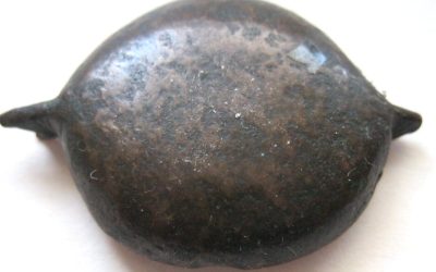 Rare Ancient TIBETAN TOKCHE PLATE/DISH BUDDHIST AMULET: “Falls From Sky” Thokcha