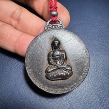 Ancient Old Tibetan Buddhism Black Thokcha Da Ri Tathagata Pendants amulet