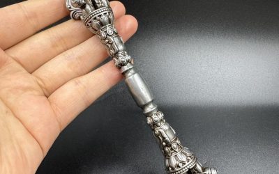 Tibetan Buddhist Thokcha Five-Pronged Vajra Pestle:Demon Subduing RitualImplemen