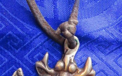 Antique Handmade Tantrik Tibetan Buddhist Bronze Garud Thokcha Pendent , Nepal