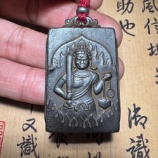 Old Ancient Chinese Tibetan Buddhism Black Thokcha Acala Pendants amulet