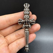 Old Tibetan Buddhist Thokcha Khatvanga Vajra Pestle Sacred Ritual Implement