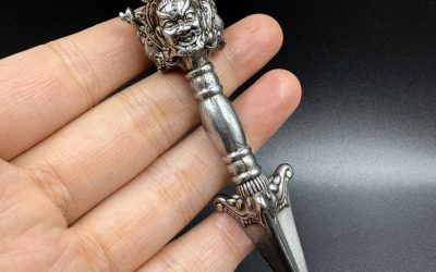 Old Chinese Tibetan Buddhist Thokcha Vajrakilaya Ritual Dagger ritual implement