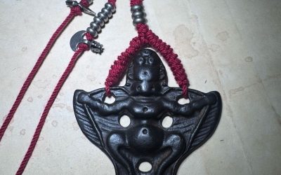 Vintage Cultural Collectible Handmade Tibetan Thokcha Garuda Amulet Pendant