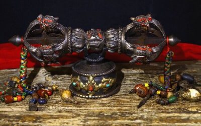 14″ TianTie Thokcha Thogchag Tibetan Phurba Vajra Dorje Pestle Sceptre Faqi#3359