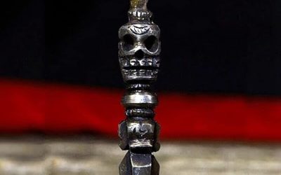 GLW FengShui Tibetan 3.93″ Chitipati Phurba Phurpa Vajra Dorje TianTie Thokcha Thogchag #3214