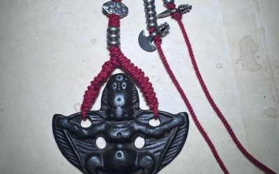 Handmade Tibetan Thokcha Garuda Amulet Pendant Vintage Cultural Collectible