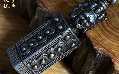 ‌Thokcha Triple Face Tibetan Buddhist Multiuse Pendant Seal Collectible‌