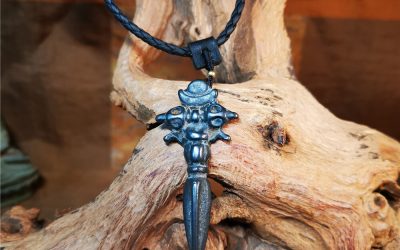 Antique Cross Vajra Phurba Amulet,Kila,Kilaka Pendant,Made of Thokcha,70YearsOld