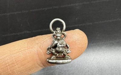 Handcrafted Tibetan Thokcha Vajra Bead Pendant Spiritual Jewelry