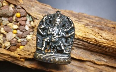 Gandhanra Antique Tibetan Buddhist Thokcha Amulet ,MahakalaPendant