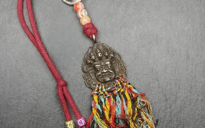 Gandhanra Antique Tibetan Thokcha Amulet,Mahakala  Pendant, Buddhist Protector
