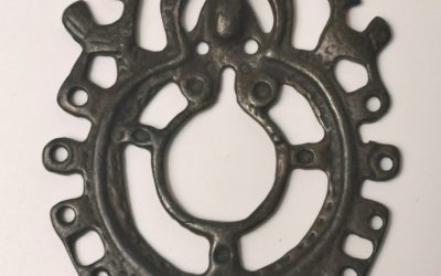 antique Tibetan Buddhist thokcha mandala deity and bird