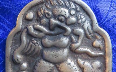 Antique Handmade Tantrik Tibetan Buddhist Bronze Garud Thokcha Pendent , Nepal