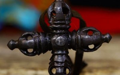 GLW FengShui Tibetan Thokcha Thogchag Tiantie Vajrayana Buddhism Cross Phurpa Vajra Faqi#3132