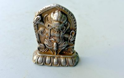 Old Tibetan Buddhism Iron Mahakala Pendant, Thokcha Protective Amulet
