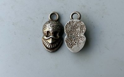 2PCS Tibetan Buddhism Iron Citipati (Shitala Devi) Pendant, Thokcha Amulet DIY