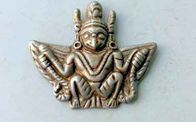 Old Tibetan Buddhism Iron Garuda (Garula) Pendant, Thokcha Protective Amulet