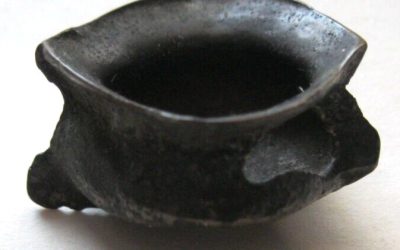 Rare Ancient TIBETAN TOKCHE POT/BOWL BUDDHIST AMULET: “Falls From Sky” Thokcha