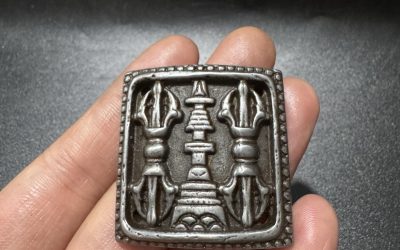 Tibetan Thokcha Vajra Pagoda Pendant Necklace Mala Beads Side Charm Ornament