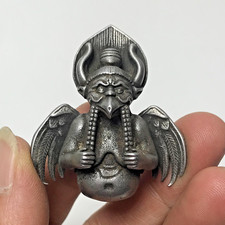 Old Chinese Tibetan Buddhism Sky Iron Thokcha Garuda Pendant-Protective Amulet