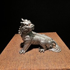 Old Chinese Tibetan Thokcha Pixiu Figurine – Wealth & Protection