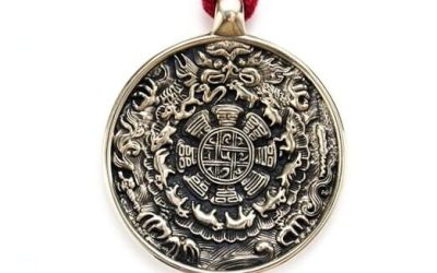 LUCKY DOLMA Tibetan Monk Blessed Amulet Necklace Pendant – Handmade Thokcha