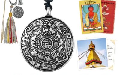 Tibetan Nine Palace Bagua Protection Amulet, Handmade Thokcha Alloy Pendant with Adjustable Cord, Spiritual Jewelry for Anxiety Relief and Inner Peace, Ideal Gift for Men Women – Himalayan White