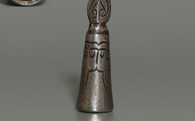 Tibet 1600s Old Antique Buddhist Carved Thokcha Iron Ritual Seal Stamper Amulet