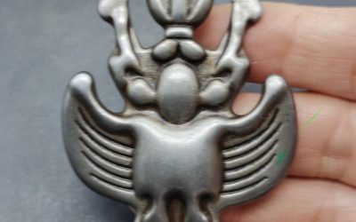 Tibetan Iron Garuda Bird Thokcha Amulet Pendant Buddhist Evil Clearing Protectiv