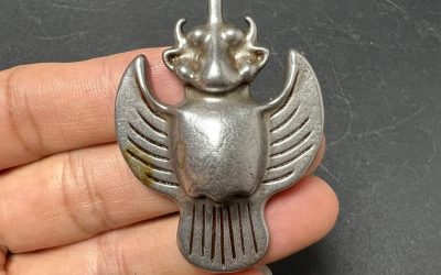 Vintage Iron Garuda Bird Amulet – Tibetan Thokcha Protective Buddha Pendant