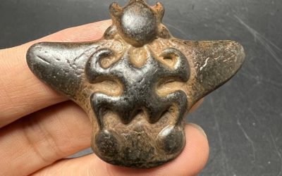 Vintage Thokcha Sky Iron Garuda Amulet – Tibetan Pendant, Buddha Protection
